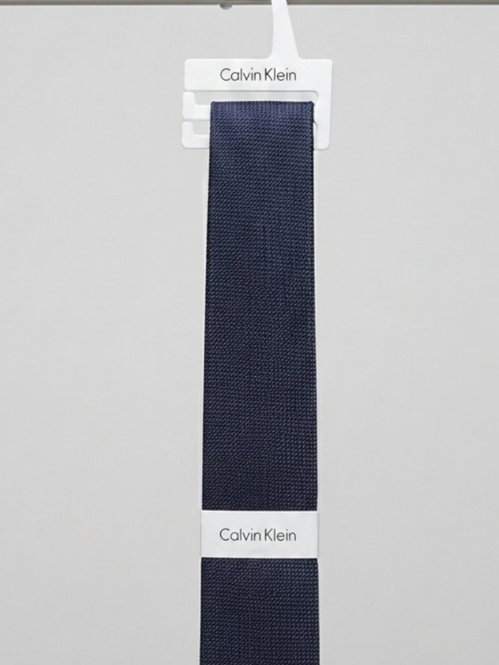 Calvin Klein Men's Solid Navy Blue Necktie NWT Classic Formal Tie